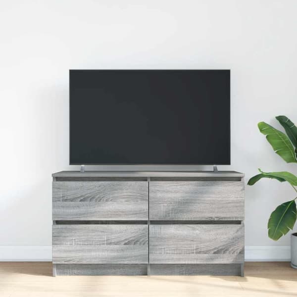 vidaXL TV-benk grå sonoma 100x35x54 cm konstruert tre