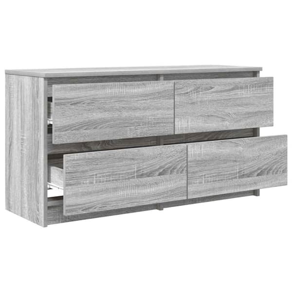 vidaXL TV-benk grå sonoma 100x35x54 cm konstruert tre