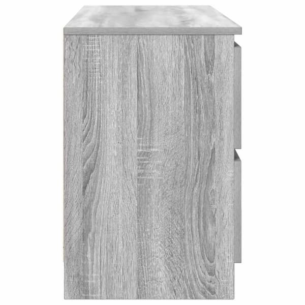 vidaXL TV-benk grå sonoma 100x35x54 cm konstruert tre