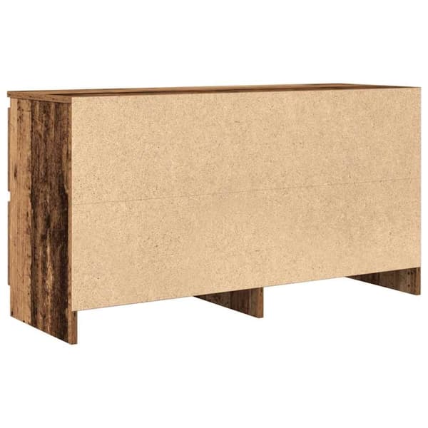vidaXL TV-bänk gammalt trä 100x35x54 cm konstruerat trä