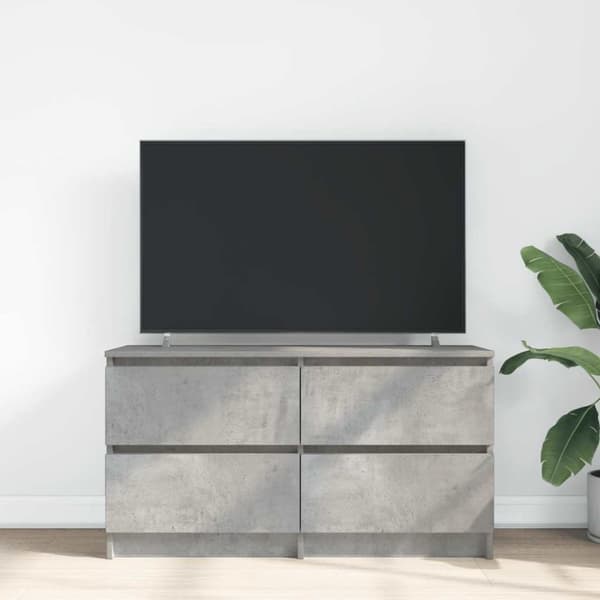 vidaXL TV-benk betonggrå 100x35x54 cm konstruert tre