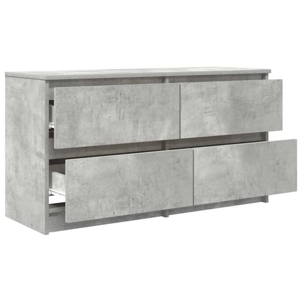 vidaXL TV-benk betonggrå 100x35x54 cm konstruert tre