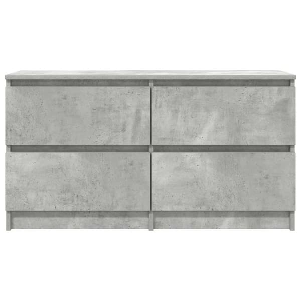 vidaXL TV-benk betonggrå 100x35x54 cm konstruert tre