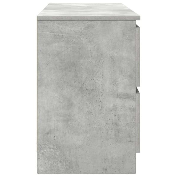 vidaXL TV-benk betonggrå 100x35x54 cm konstruert tre