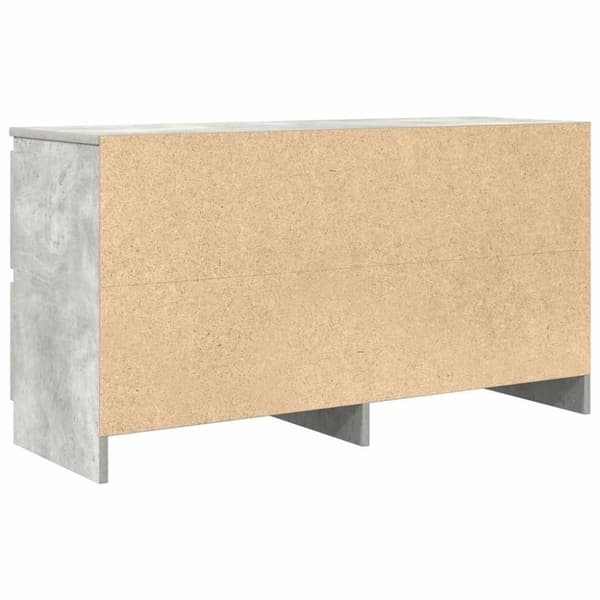 vidaXL TV-benk betonggrå 100x35x54 cm konstruert tre