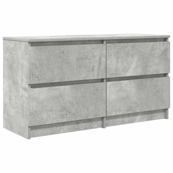 vidaXL TV-benk betonggrå 100x35x54 cm konstruert tre