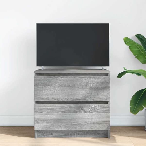 vidaXL TV-benk grå sonoma 60x35x54 cm konstruert tre