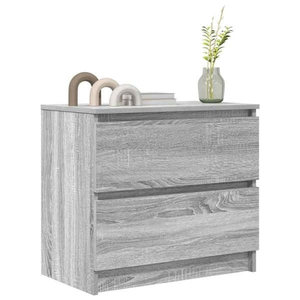 vidaXL TV-benk grå sonoma 60x35x54 cm konstruert tre