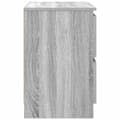Miniatyrbilde 8 av 11: vidaXL TV-benk grå sonoma 60x35x54 cm konstruert tre