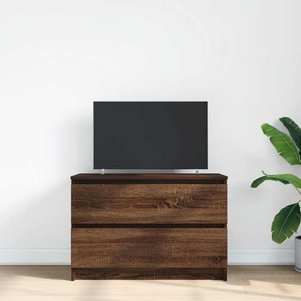 vidaXL TV-benk sonoma eik 80x35x54 cm konstruert tre