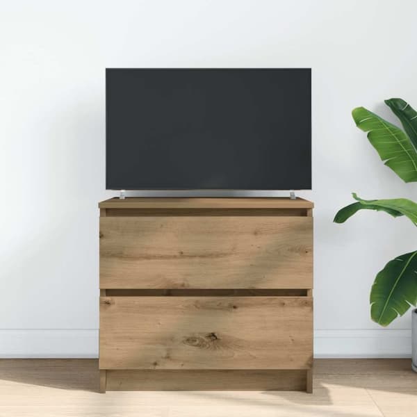 vidaXL TV-bänk hantverksmässig ek 60x35x54 cm konstruerat trä