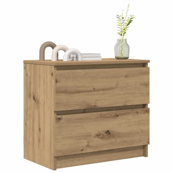 vidaXL TV-bänk hantverksmässig ek 60x35x54 cm konstruerat trä