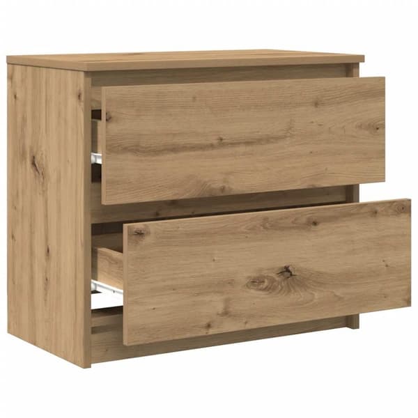 vidaXL TV-bänk hantverksmässig ek 60x35x54 cm konstruerat trä