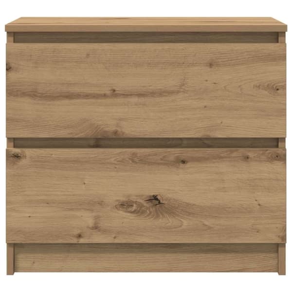 vidaXL TV-bänk hantverksmässig ek 60x35x54 cm konstruerat trä