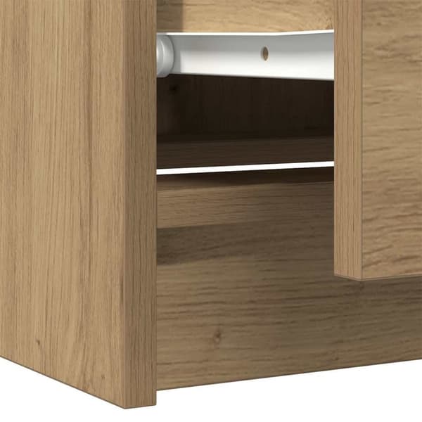 vidaXL TV-bänk hantverksmässig ek 60x35x54 cm konstruerat trä