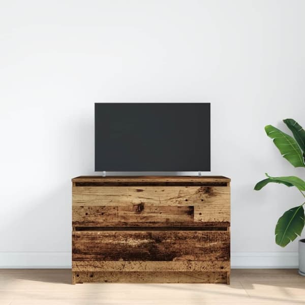 vidaXL TV-bänk gammalt trä 80x35x54 cm konstruerat trä
