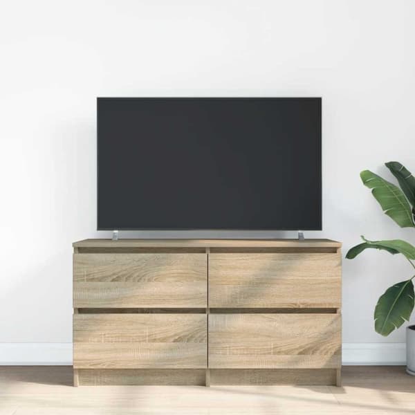 vidaXL TV-bänk sonoma ek 100x35x54 cm konstruerat trä