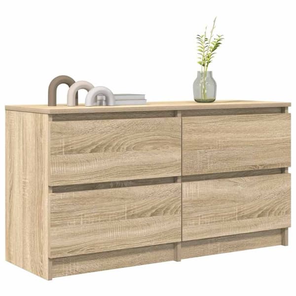 vidaXL TV-bänk sonoma ek 100x35x54 cm konstruerat trä