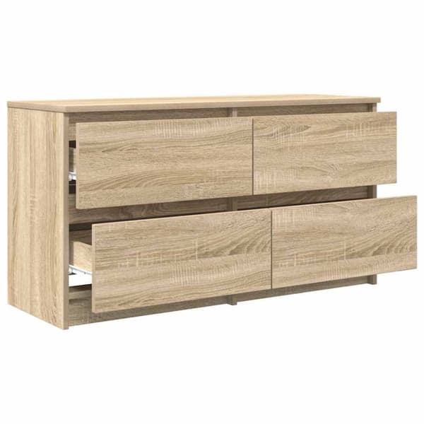 vidaXL TV-bänk sonoma ek 100x35x54 cm konstruerat trä