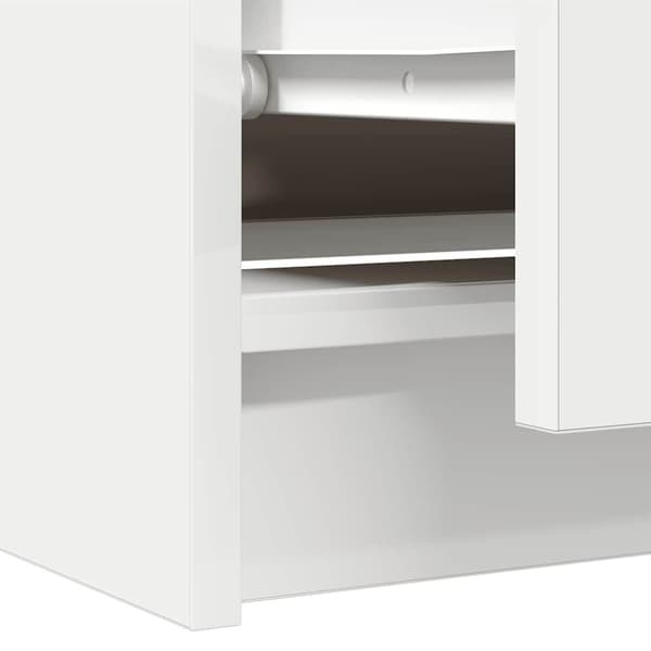 vidaXL TV-benk hvit 60x35x54 cm konstruert tre