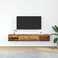 Pikkukuva 4 / 11: vidaXL TV Kaapit 2 kpl vanha puu 80x31x25,5 cm suunniteltu puu