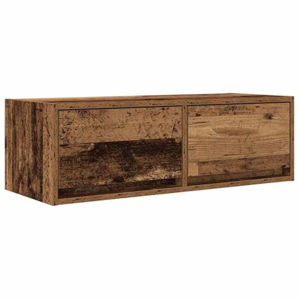vidaXL TV Kaapit 2 kpl vanha puu 80x31x25,5 cm suunniteltu puu