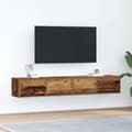 Pikkukuva 2 / 11: vidaXL TV Kaapit 2 kpl vanha puu 80x31x25,5 cm suunniteltu puu