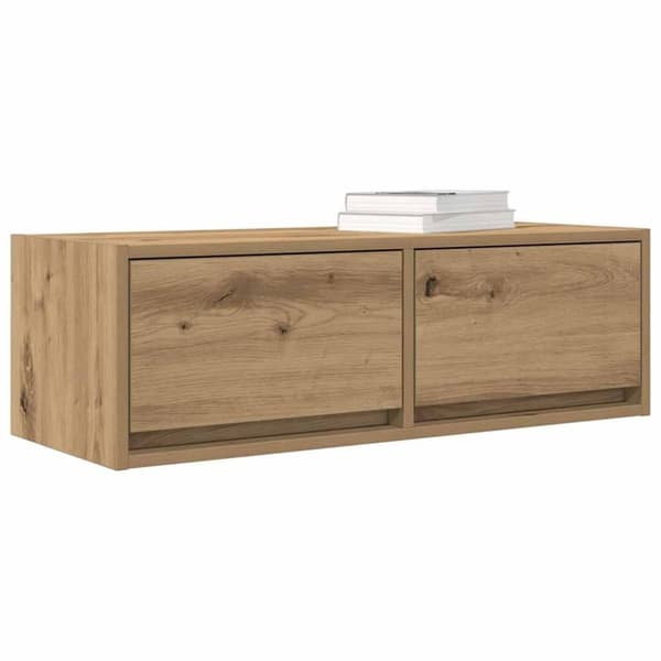 vidaXL tv-borde 2 stk. 80x31x25,5 cm konstrueret træ kunsteg