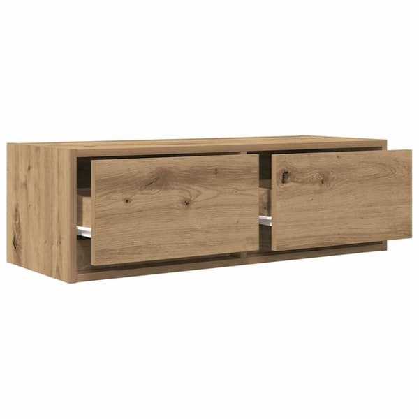 vidaXL tv-borde 2 stk. 80x31x25,5 cm konstrueret træ kunsteg