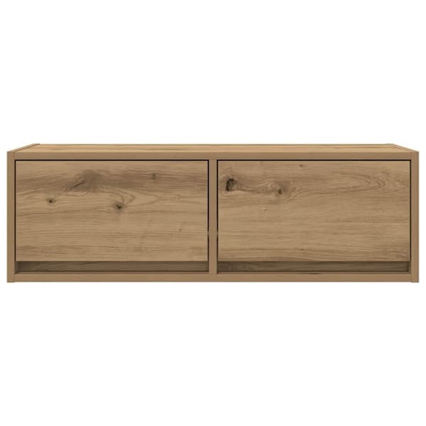 vidaXL tv-borde 2 stk. 80x31x25,5 cm konstrueret træ kunsteg
