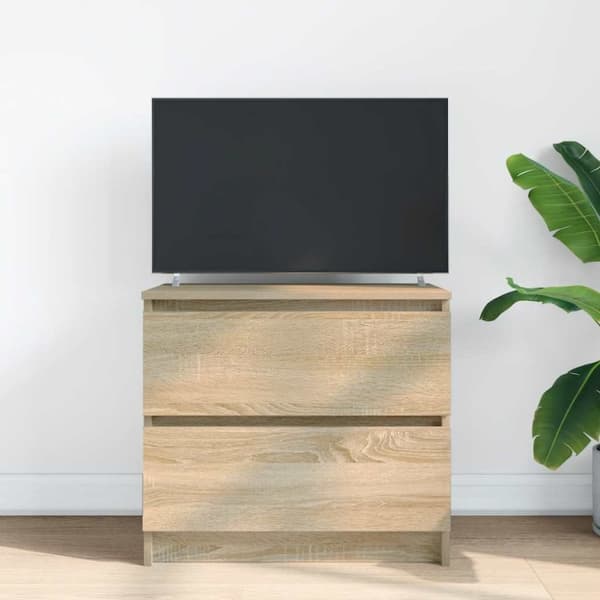 vidaXL TV-bänk sonoma ek 60x35x54 cm konstruerat trä