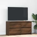 Miniatyrbild 2 av 11: vidaXL TV-bänk brun ek 100x35x54 cm konstruerat trä