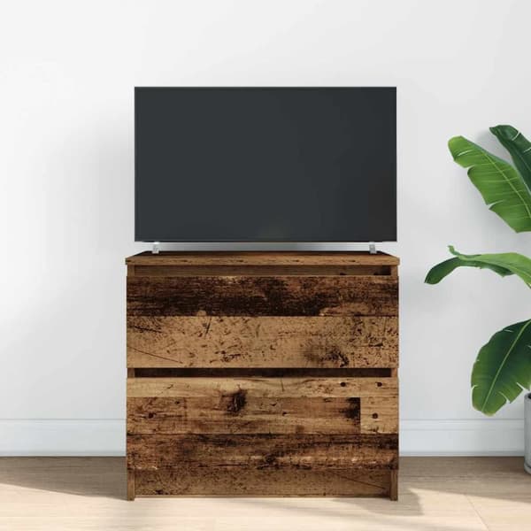 vidaXL TV-benk gammelt tre 60x35x54 cm konstruert tre