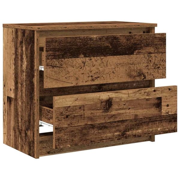vidaXL TV-benk gammelt tre 60x35x54 cm konstruert tre