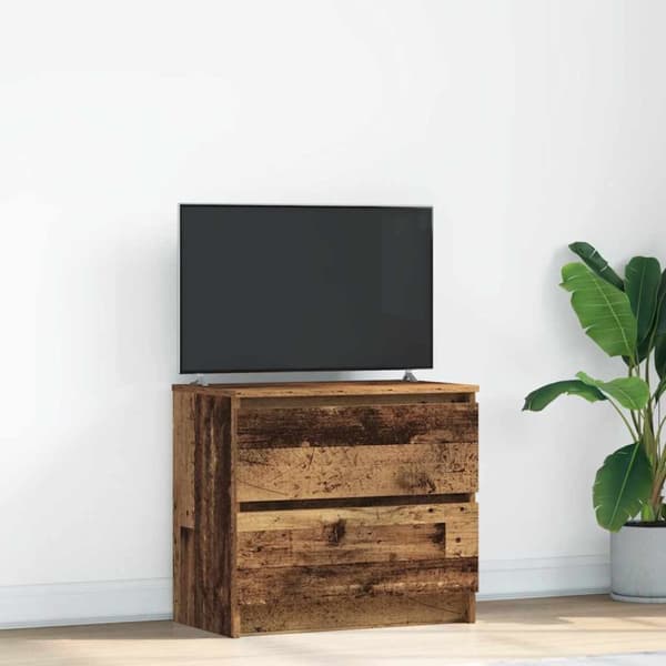 vidaXL TV-benk gammelt tre 60x35x54 cm konstruert tre