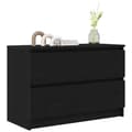 Miniatyrbild 5 av 11: vidaXL TV-bänk svart 80x35x54 cm konstruerat trä