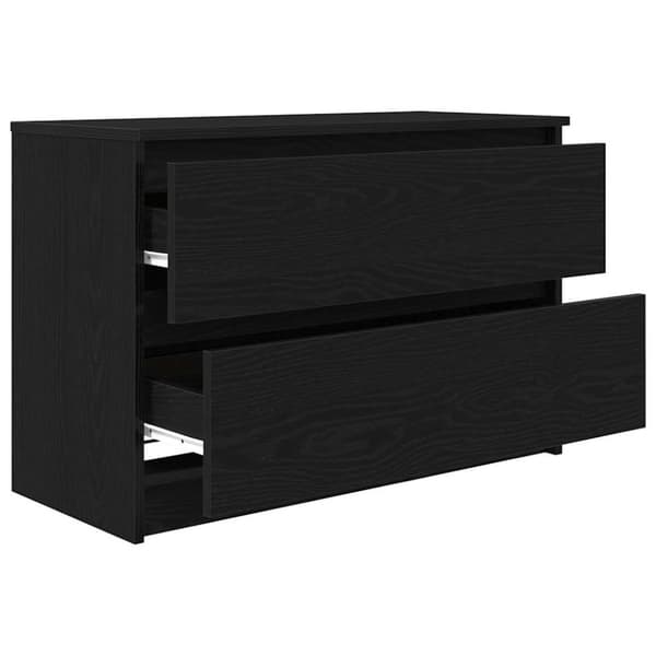 vidaXL TV-bänk svart 80x35x54 cm konstruerat trä