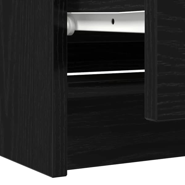 vidaXL TV-benk svart 100x35x54 cm konstruert tre