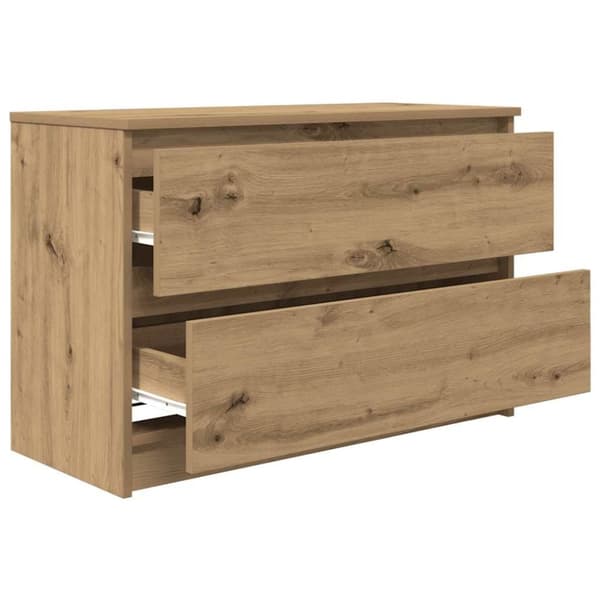 vidaXL TV-benk artisan eik 80x35x54 cm konstruert tre