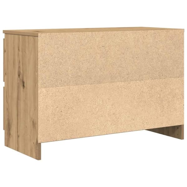 vidaXL TV-benk artisan eik 80x35x54 cm konstruert tre