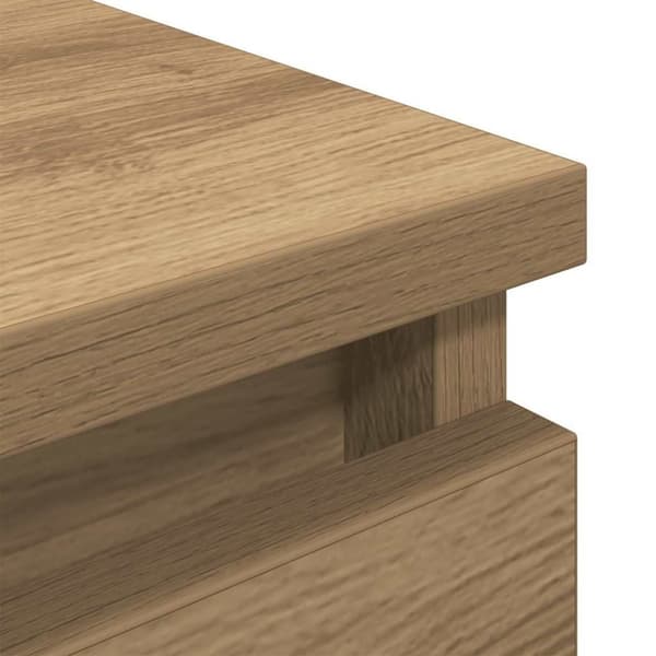 vidaXL TV-benk artisan eik 80x35x54 cm konstruert tre