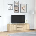 Pikkukuva 5 / 11: vidaXL TV-taso LED-valoilla Sonoma-tammi 160,5x41x50 cm