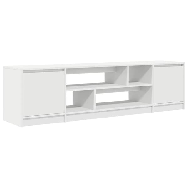 vidaXL tv-bord 188,5x41x50 cm konstrueret træ hvid
