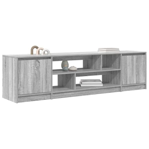 vidaXL TV-bänk grå sonoma 188,5x41x50 cm konstruerat trä