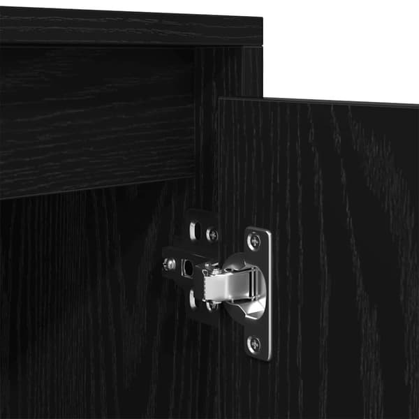 vidaXL TV-benk svart eik 188,5x41x50 cm konstruert tre