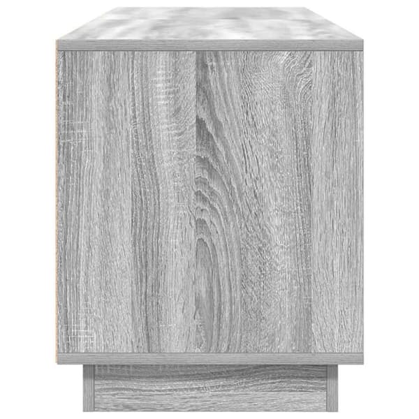 vidaXL TV-benk med LED-lys grå sonoma 160,5x41x50 cm