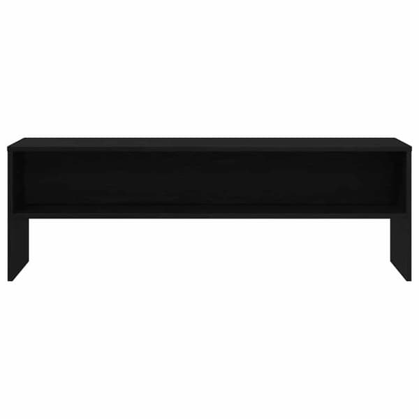 vidaXL TV-benk svart eik 120x40x40 cm sponplate