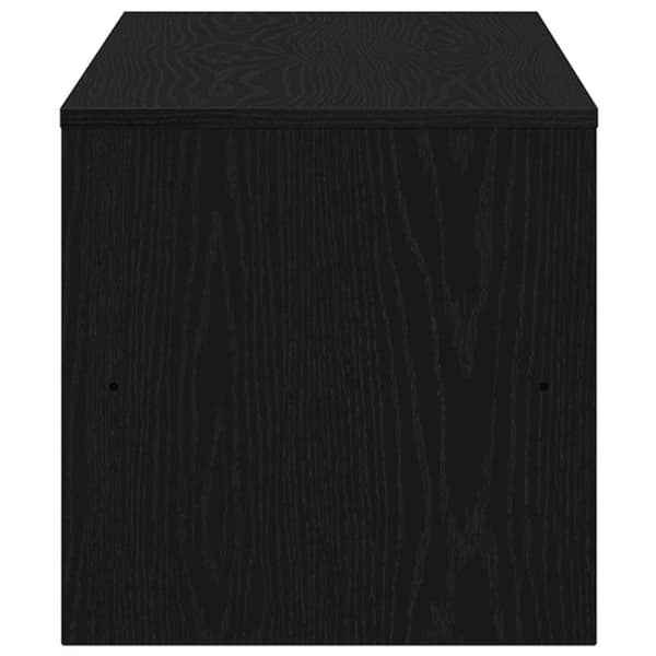 vidaXL TV-benk svart eik 120x40x40 cm sponplate