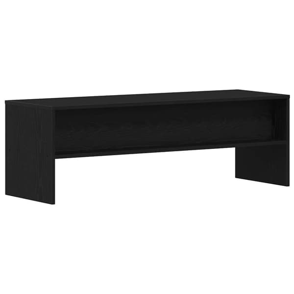 vidaXL TV-benk svart eik 120x40x40 cm sponplate