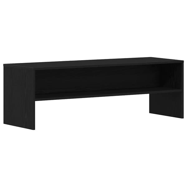 vidaXL TV-benk svart eik 120x40x40 cm sponplate